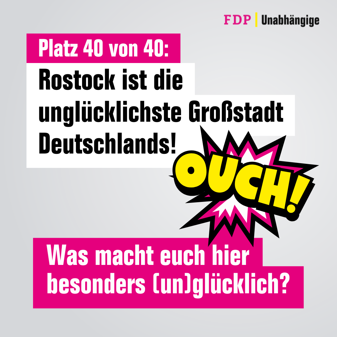 Unglückliches Rostock – Die glücklichen Familien ziehen weg!